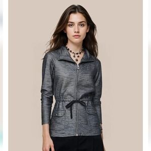 Women's Gray Zip-Up Jacket By Balance Outdoor Collection Size M